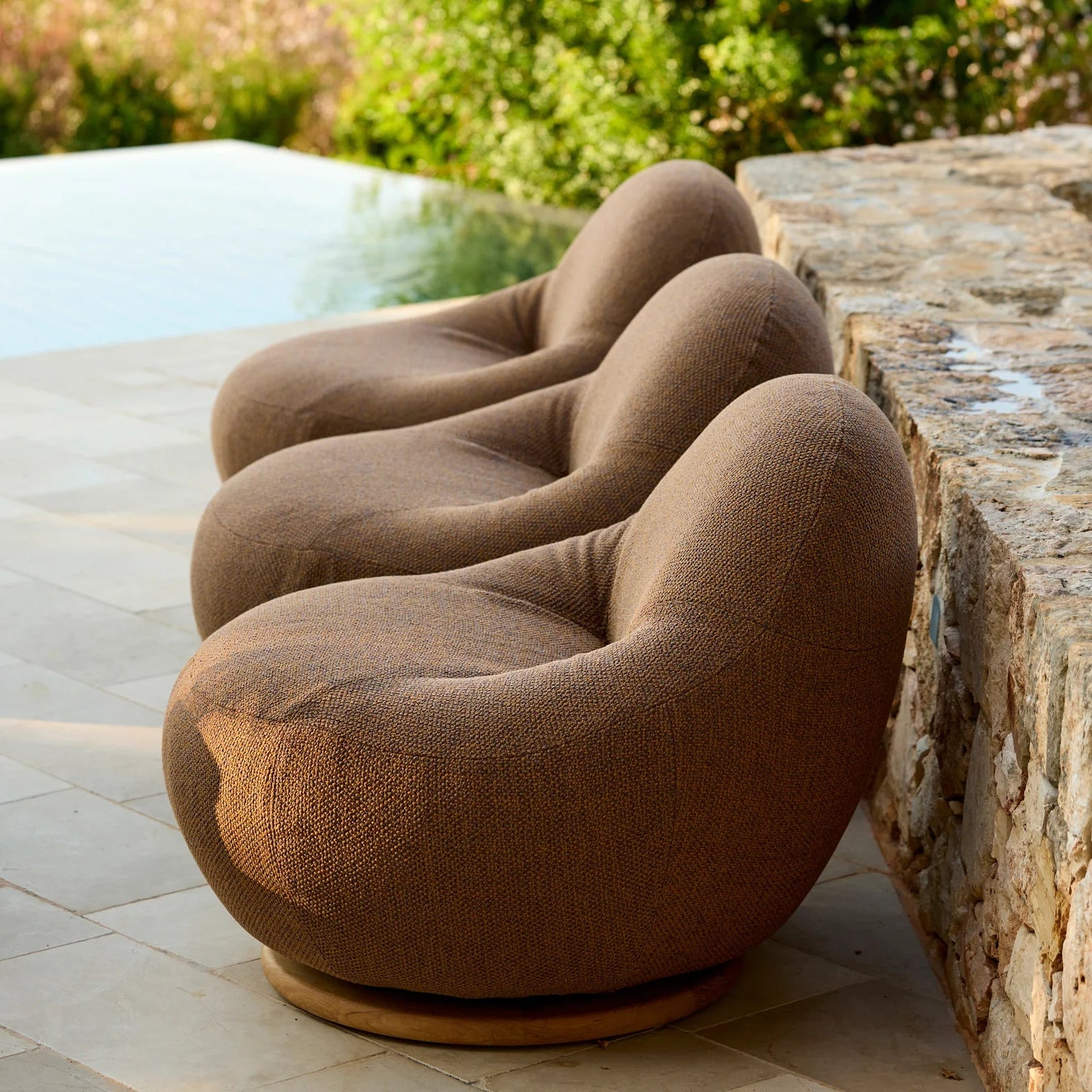 Gem Lounge Chair with Teak Swivel