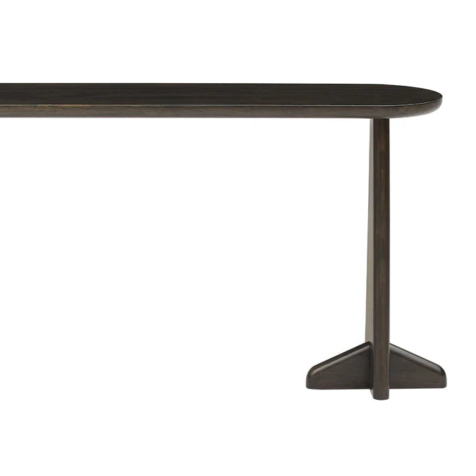 Greenington Zephyr Console Table in Black, moso bamboo