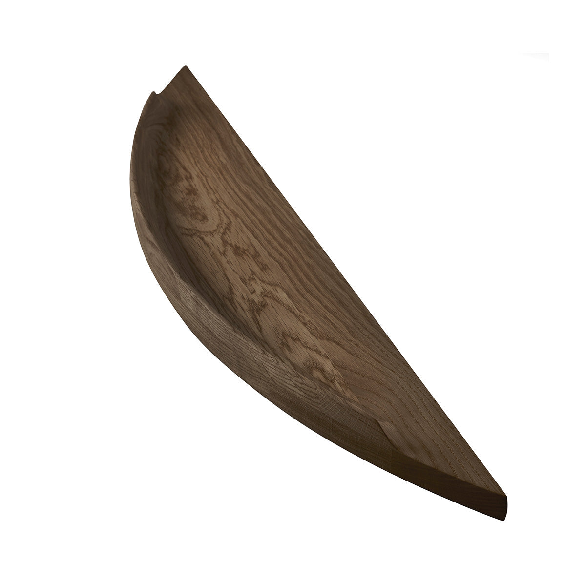 Aakjaer Arcus Shelf Medium in smoked oak, seen from above