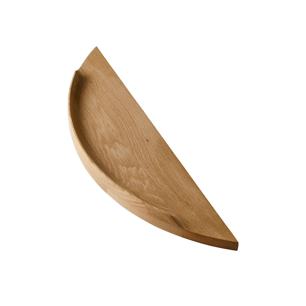 Aakjaer Arcus Shelf Small in natural oiled oak, seen from above