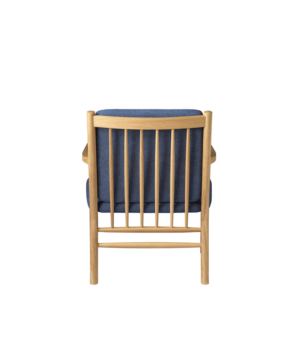 FDB Møbler Armchair in solid oak (dark blue), designed by Ole Jørgensen