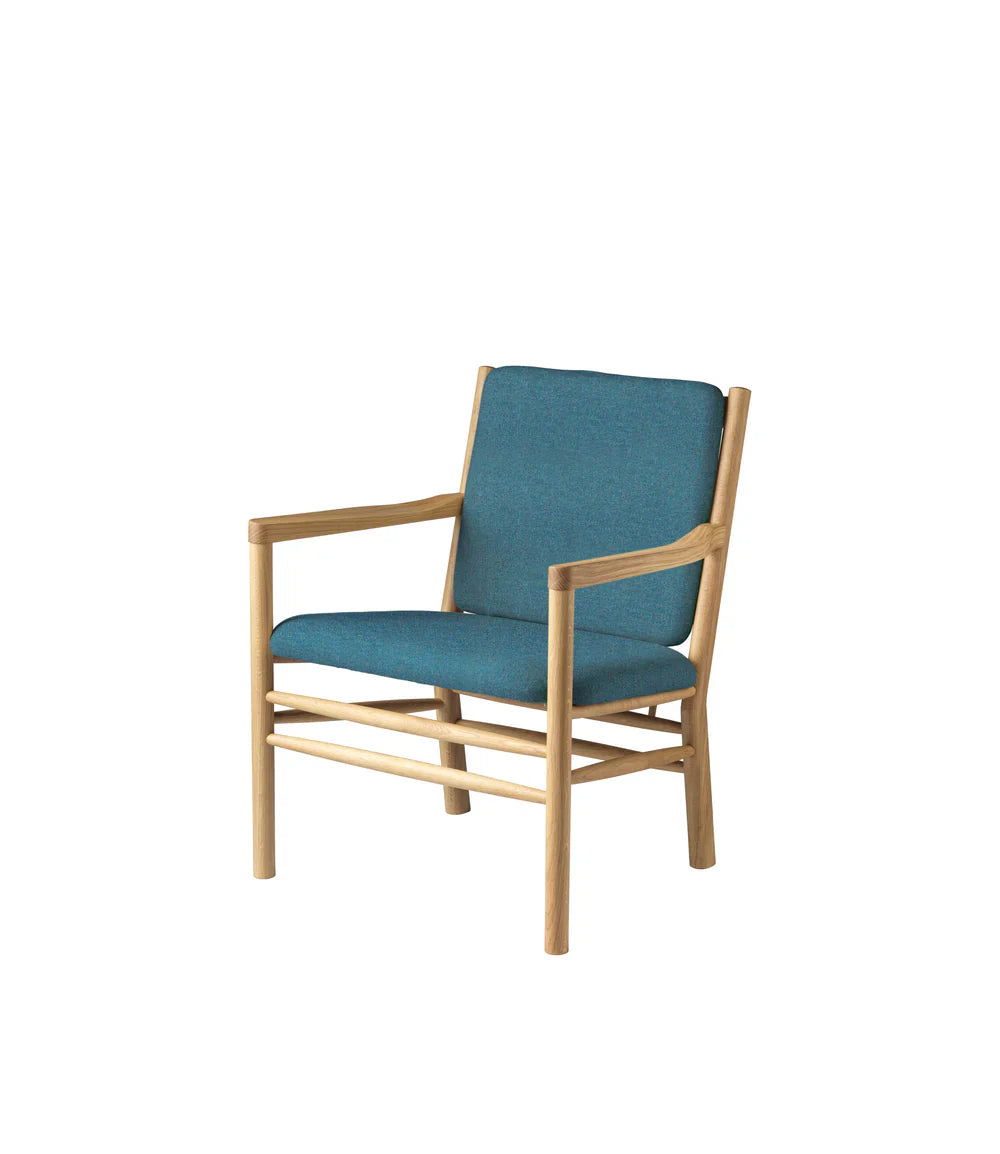 FDB Møbler Armchair in solid oak (green), designed by Ole Jørgensen