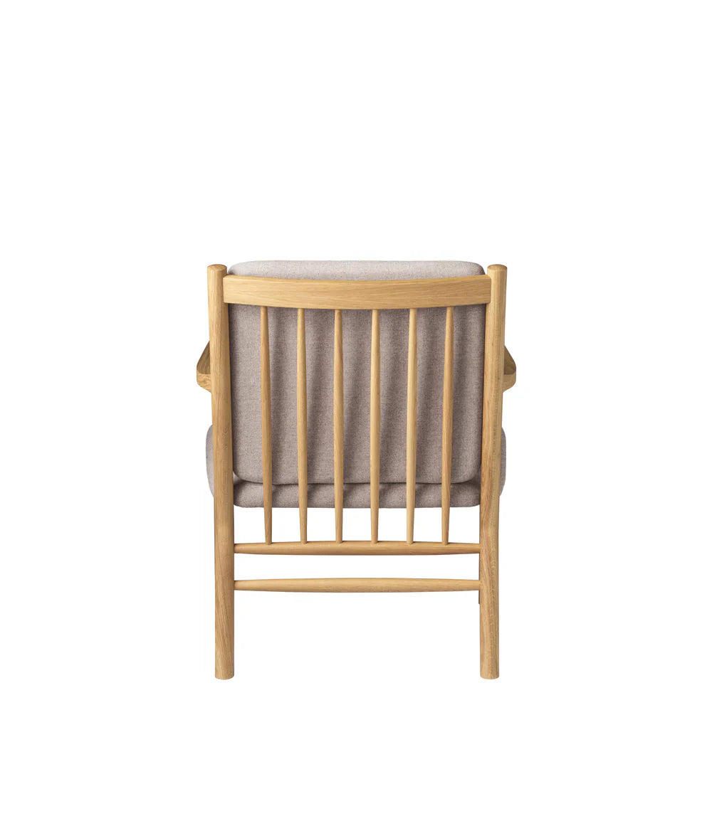 FDB Møbler Armchair in solid oak (light grey), designed by Ole Jørgensen