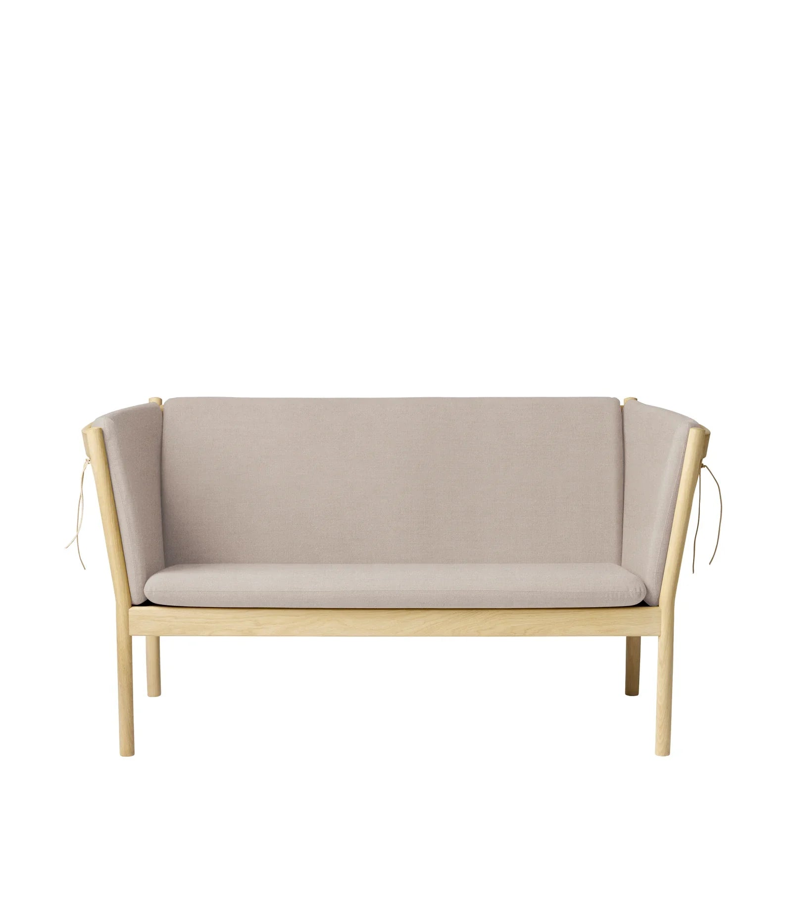 FDB Møbler 2-Person couch in solid oak (beige), designed by Ole Jørgensen