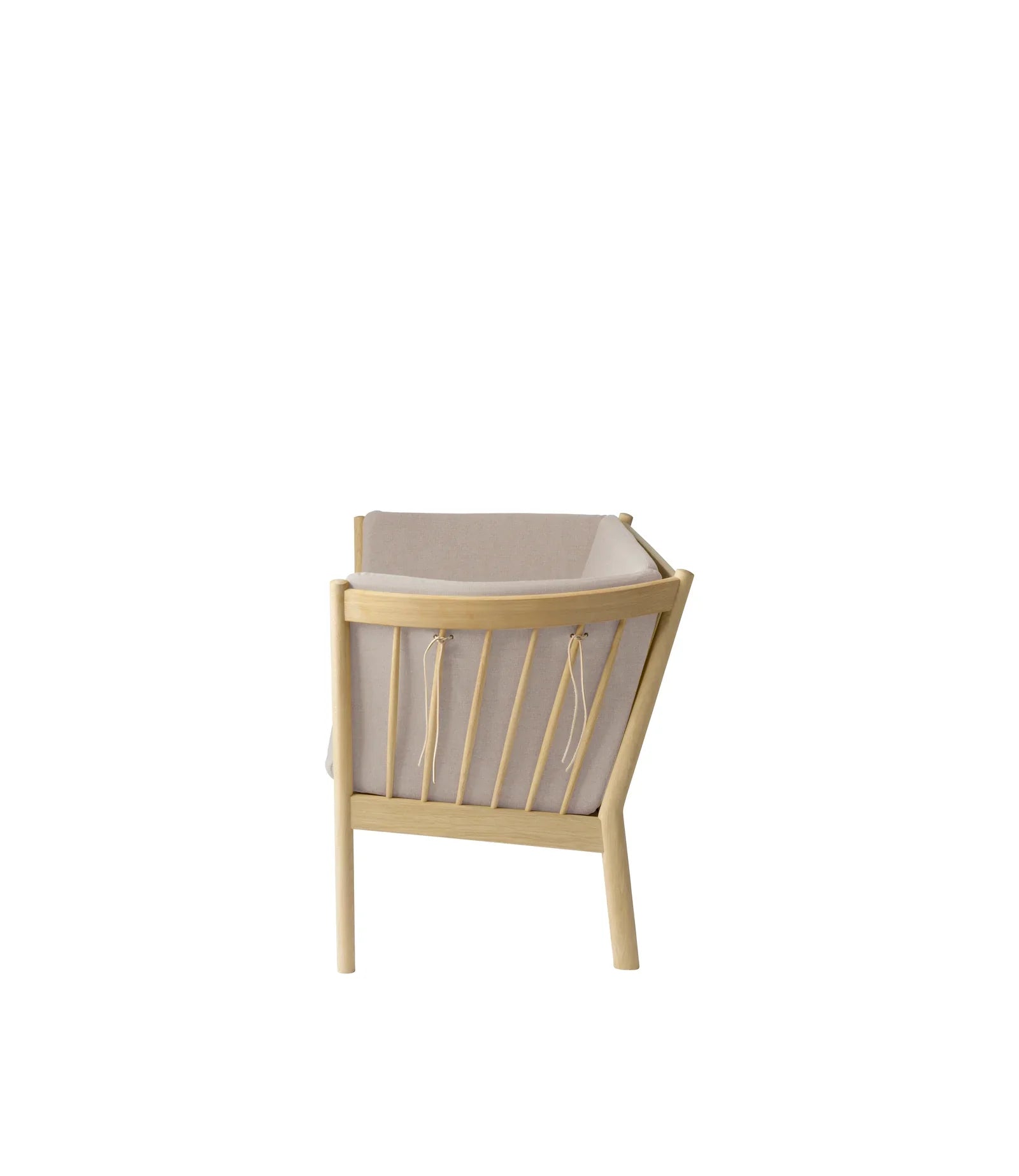 FDB Møbler 2-Person couch in solid oak (beige), designed by Ole Jørgensen