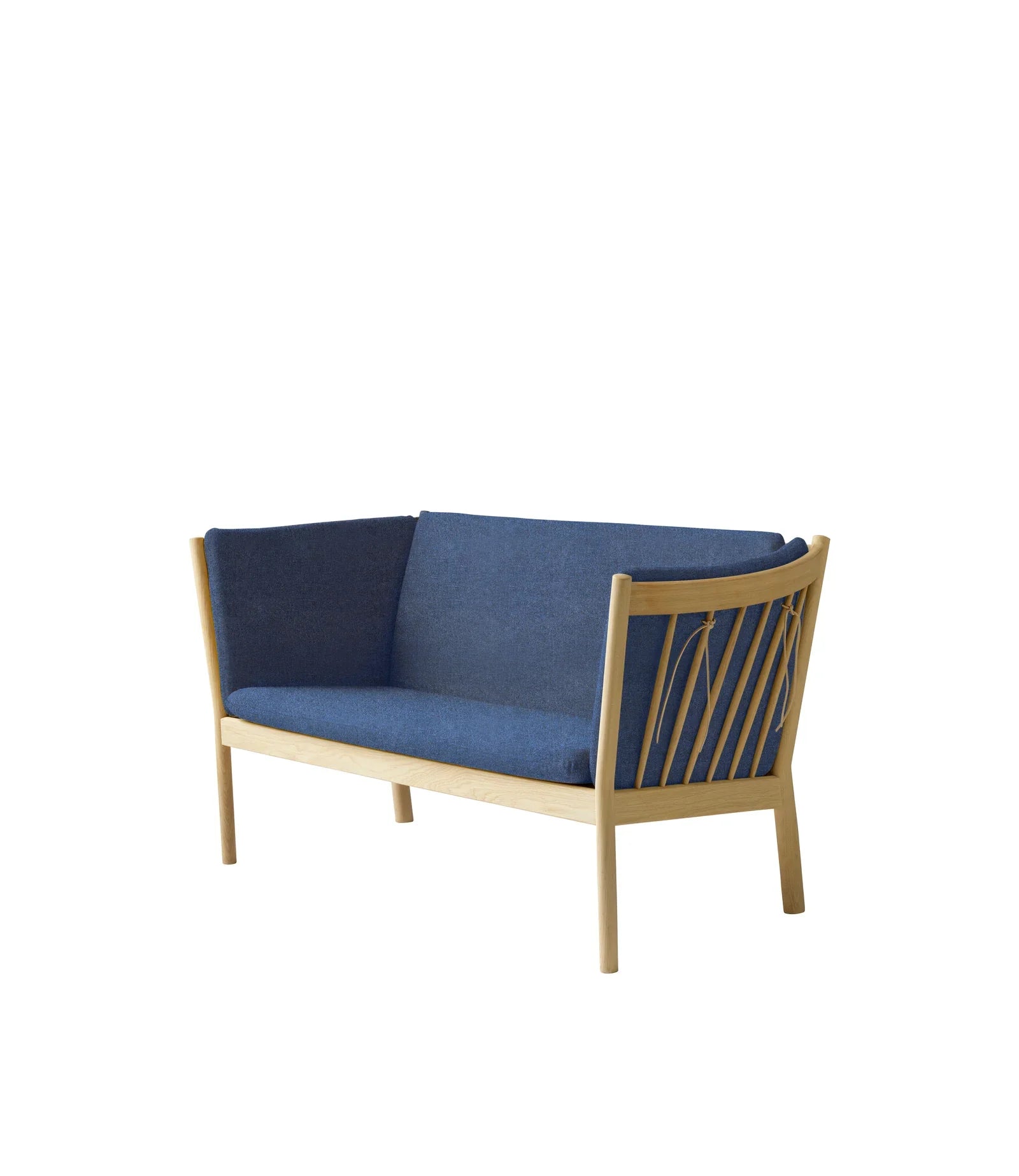 FDB Møbler 2-Person couch in solid oak (blue), designed by Ole Jørgensen