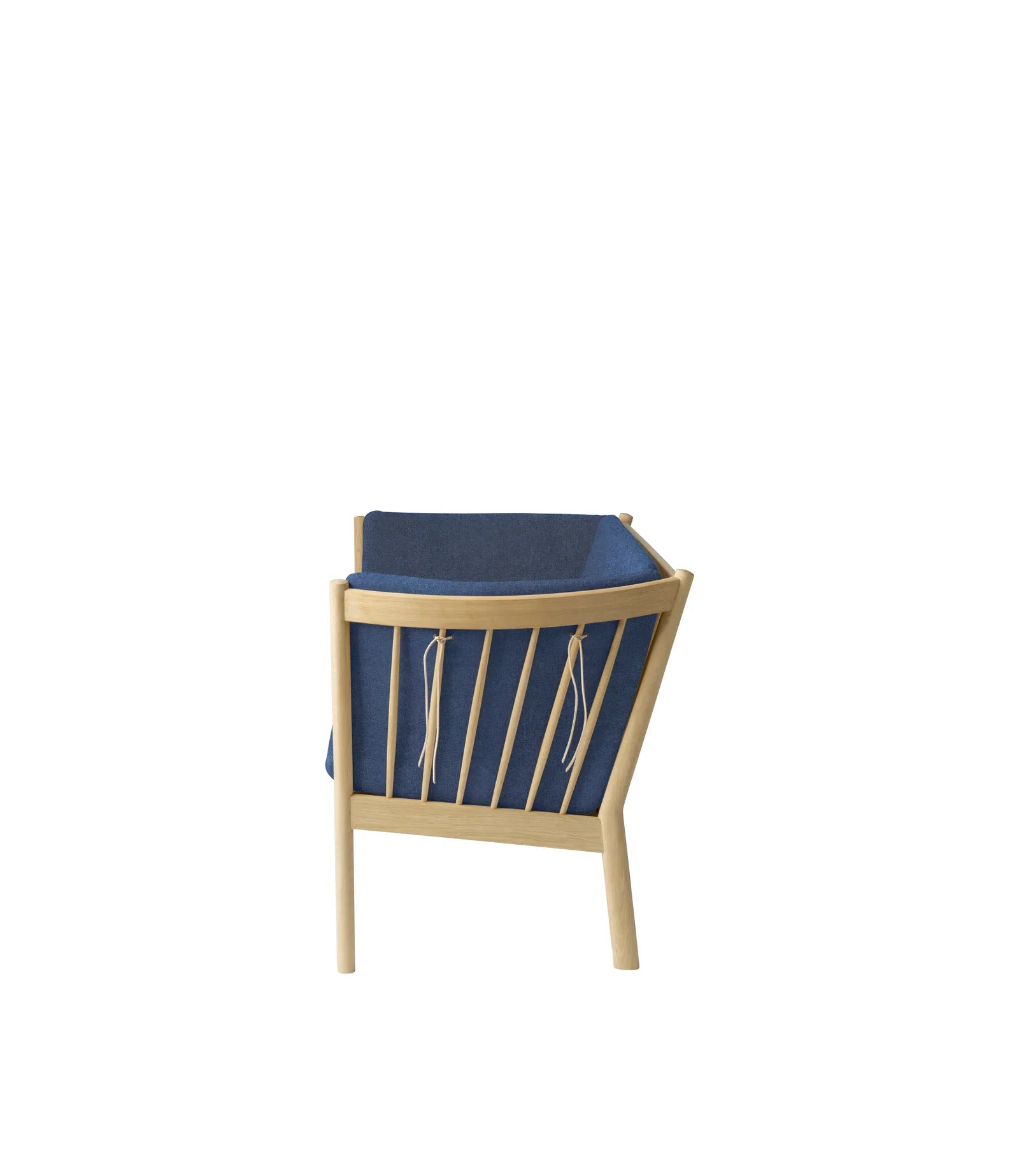FDB Møbler 2-Person couch in solid oak (blue), designed by Ole Jørgensen