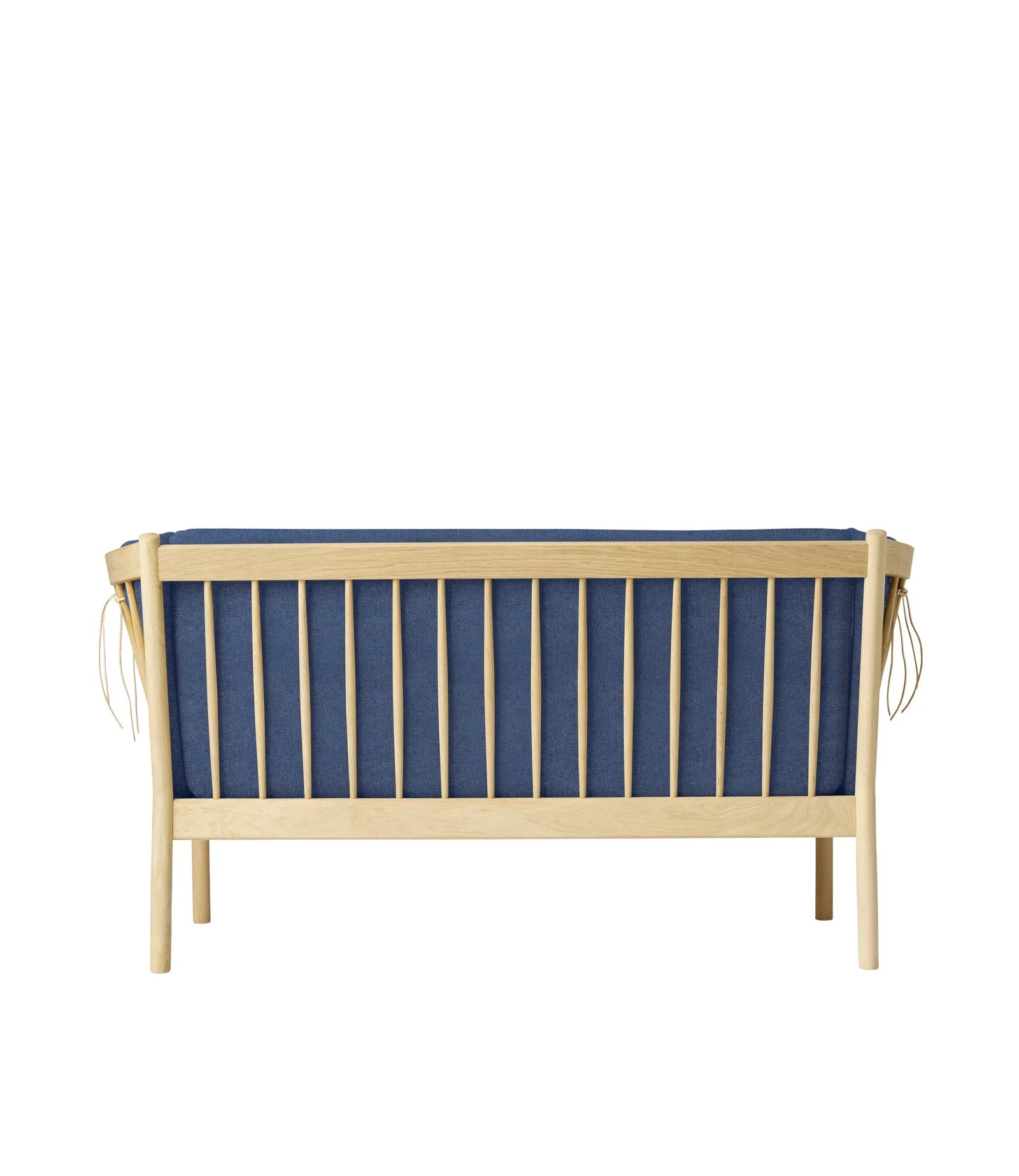 FDB Møbler 2-Person couch in solid oak (blue), designed by Ole Jørgensen