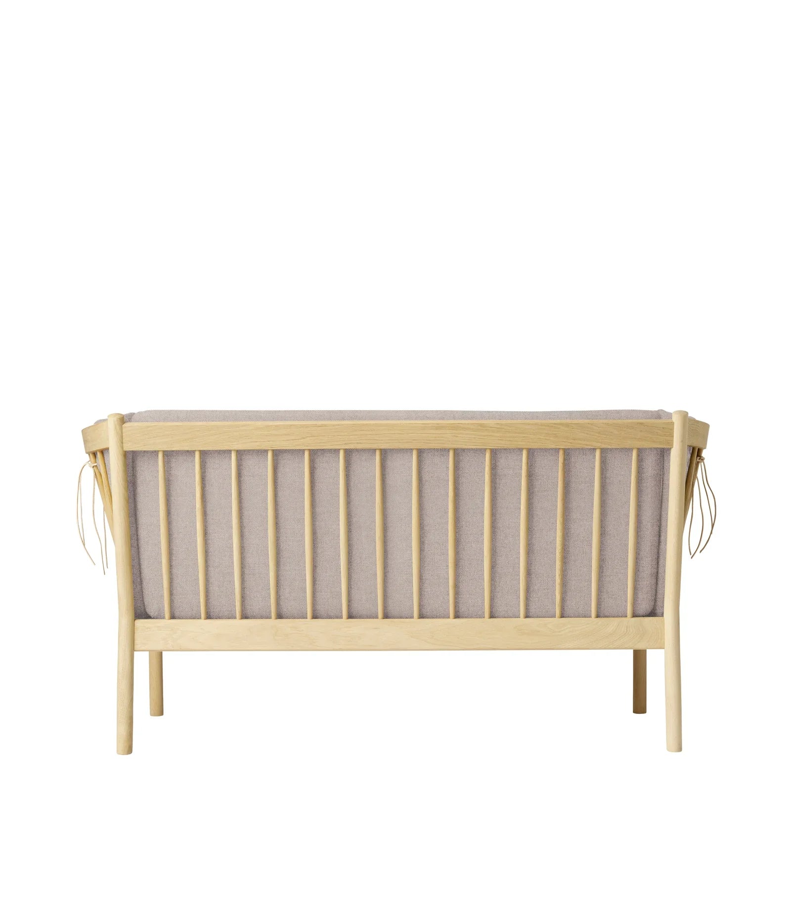 FDB Møbler 2-Person couch in solid oak (light grey), designed by Ole Jørgensen