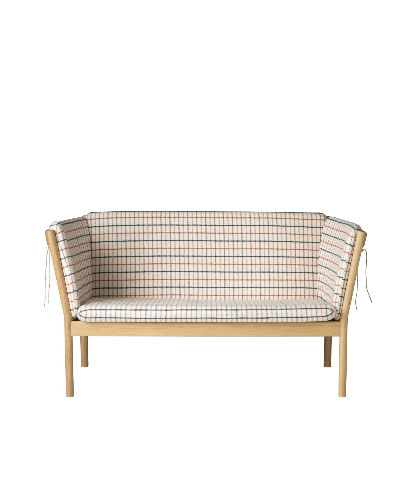 FDB Møbler 2-Person couch in solid oak (red), designed by Ole Jørgensen