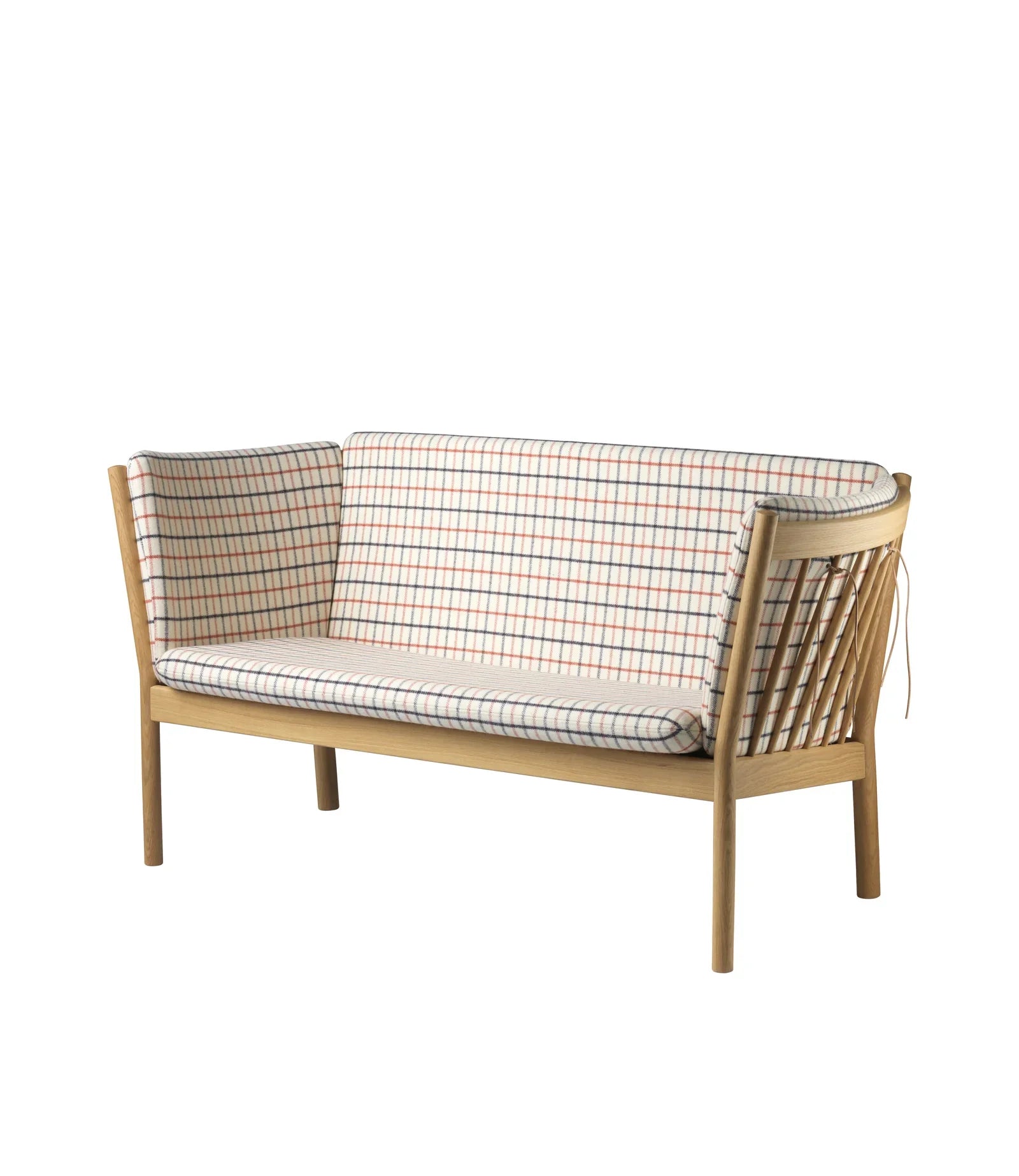 FDB Møbler 2-Person couch in solid oak (red), designed by Ole Jørgensen