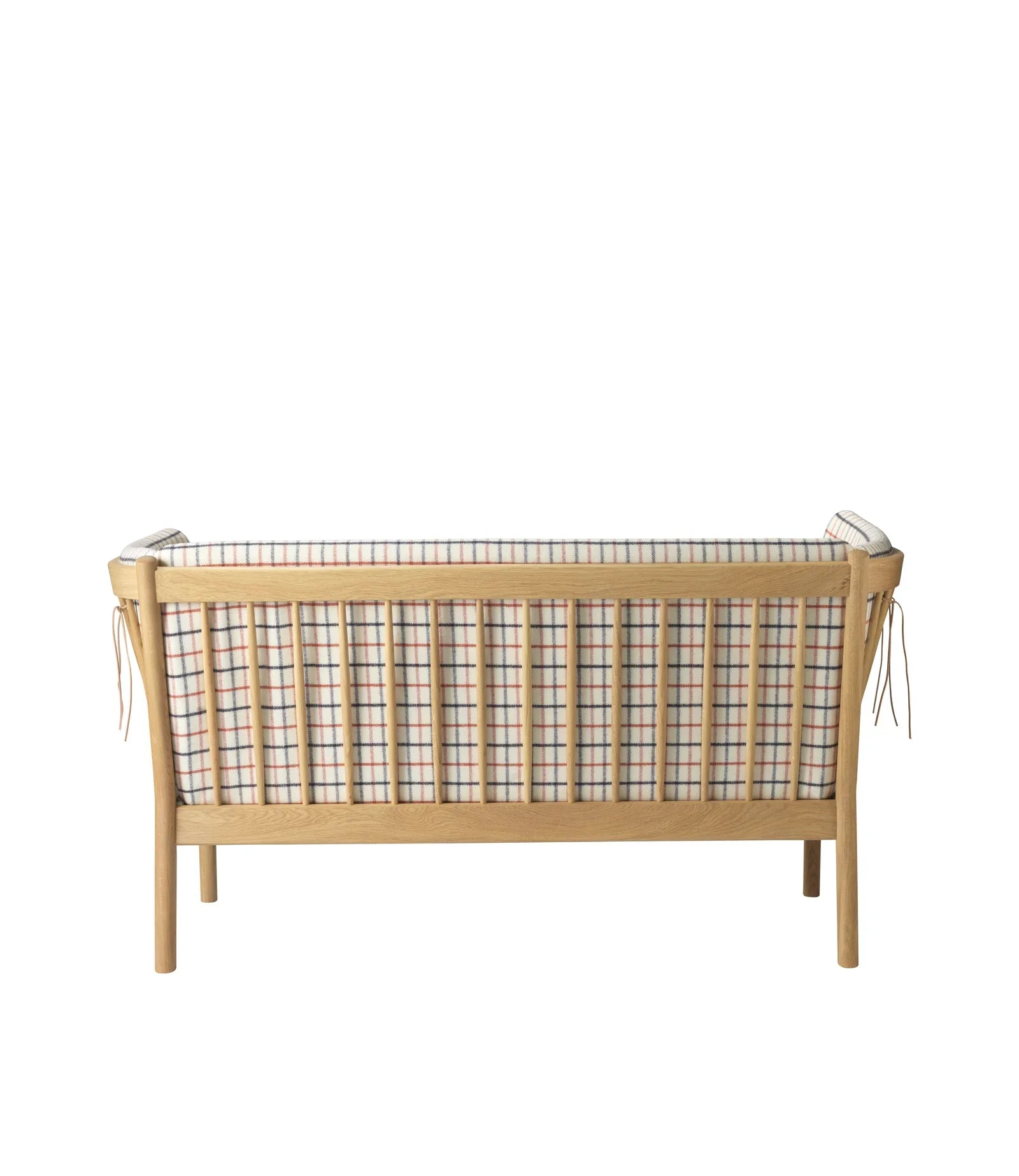 FDB Møbler 2-Person couch in solid oak (red), designed by Ole Jørgensen