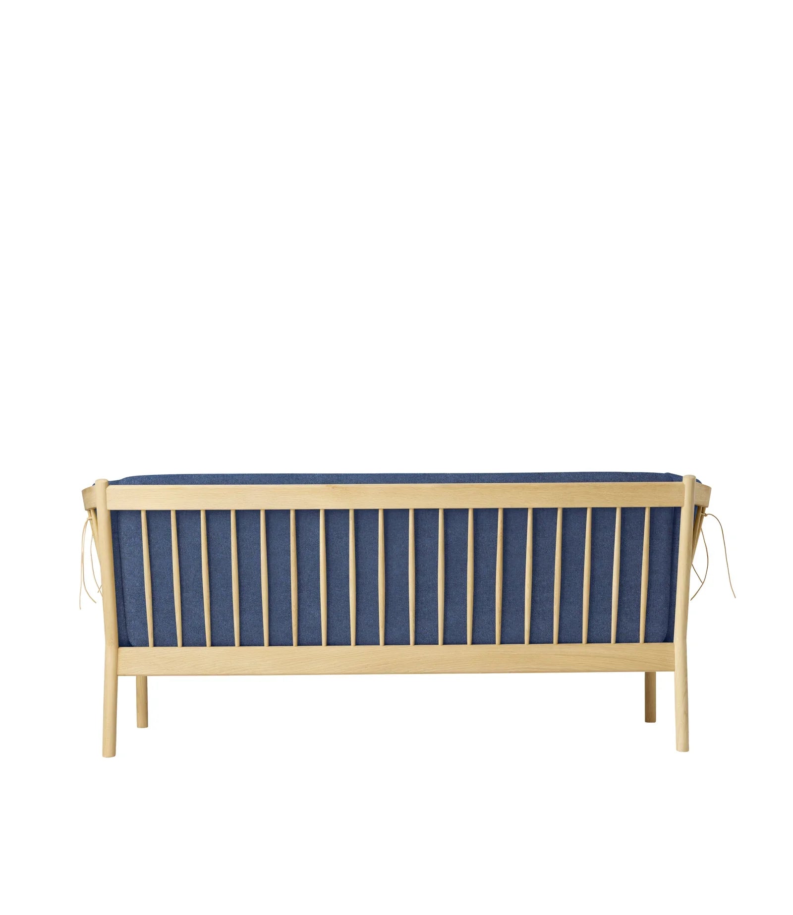 FDB Møbler 3-Person couch in solid oak (dark blue), designed by Ole Jørgensen