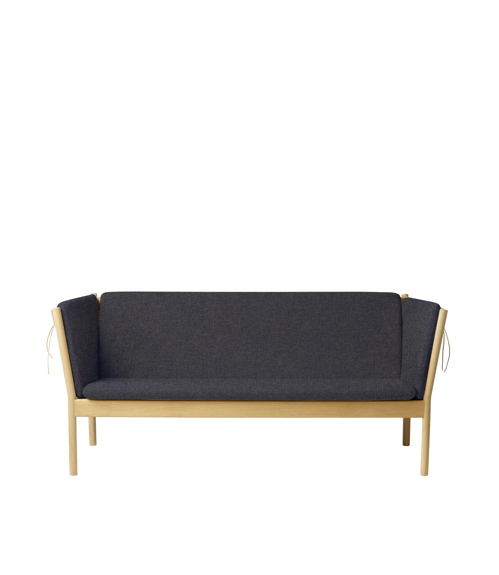 FDB Møbler 3-Person couch in solid oak (dark grey), designed by Ole Jørgensen