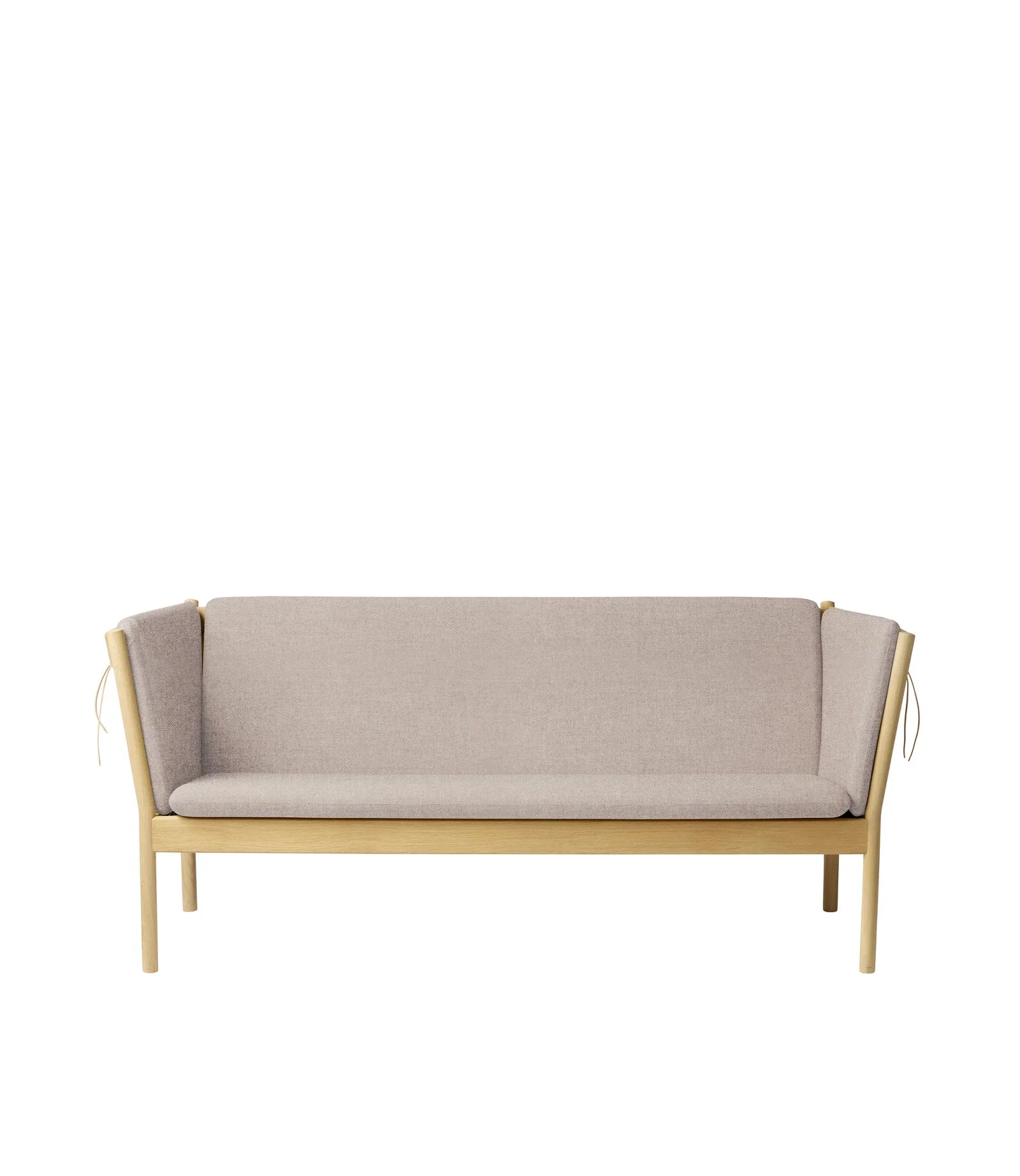 FDB Møbler 3-Person couch in solid oak (light grey), designed by Ole Jørgensen