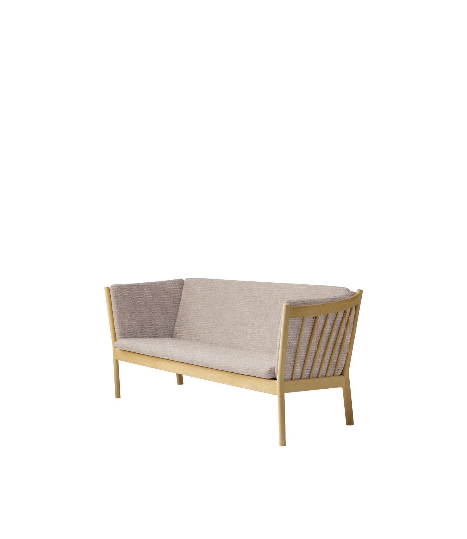 FDB Møbler 3-Person couch in solid oak (light grey), designed by Ole Jørgensen