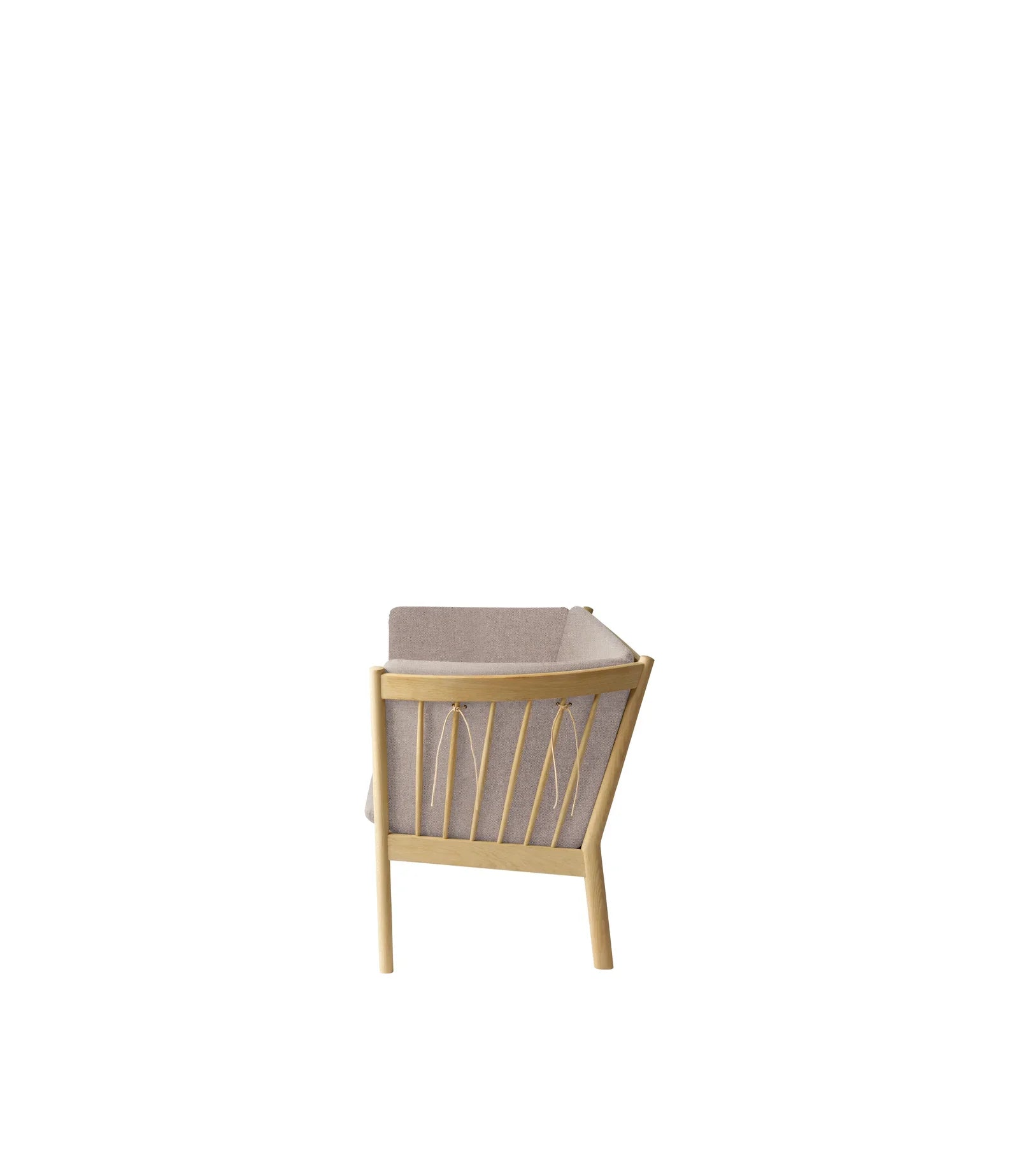 FDB Møbler 3-Person couch in solid oak (light grey), designed by Ole Jørgensen
