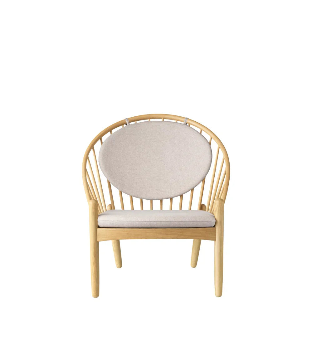 FDB Møbler Jørna Chair in solid oak (beige), designed by Poul M. Volther