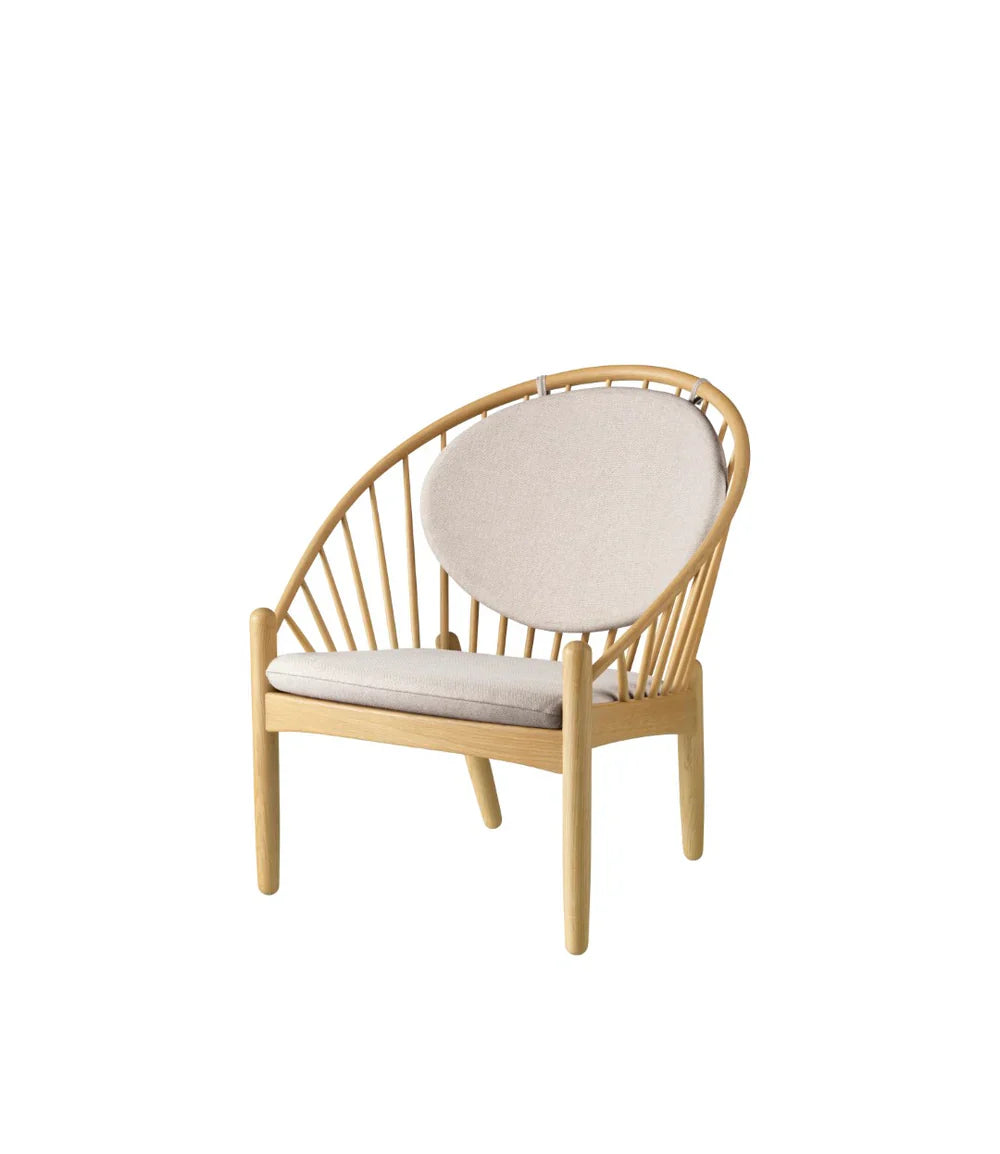 FDB Møbler Jørna Chair in solid oak (beige), designed by Poul M. Volther