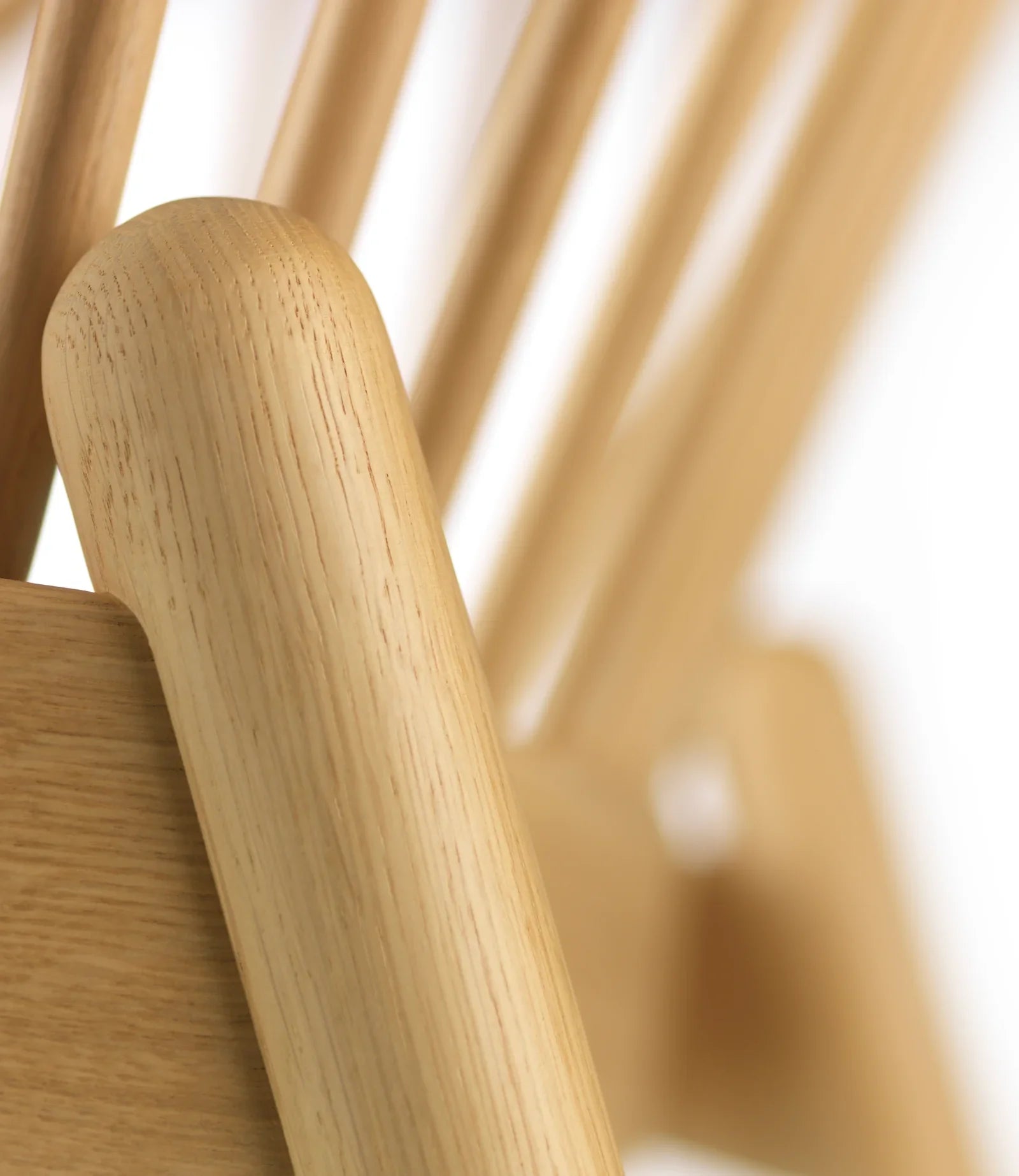 FDB Møbler Jørna Chair in solid oak (brown), designed by Poul M. Volther