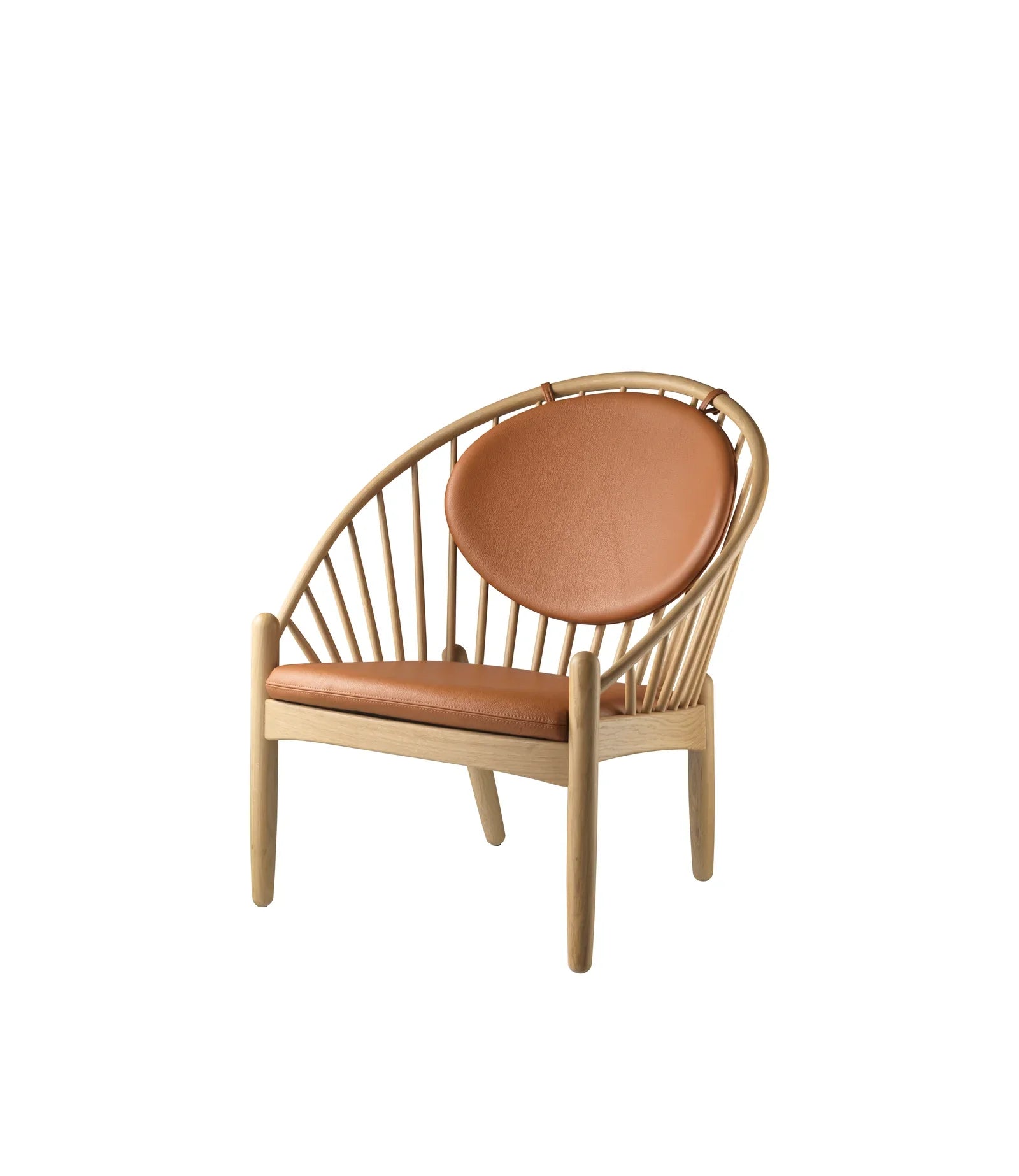 FDB Møbler Jørna Chair in solid oak (cognac), designed by Poul M. Volther