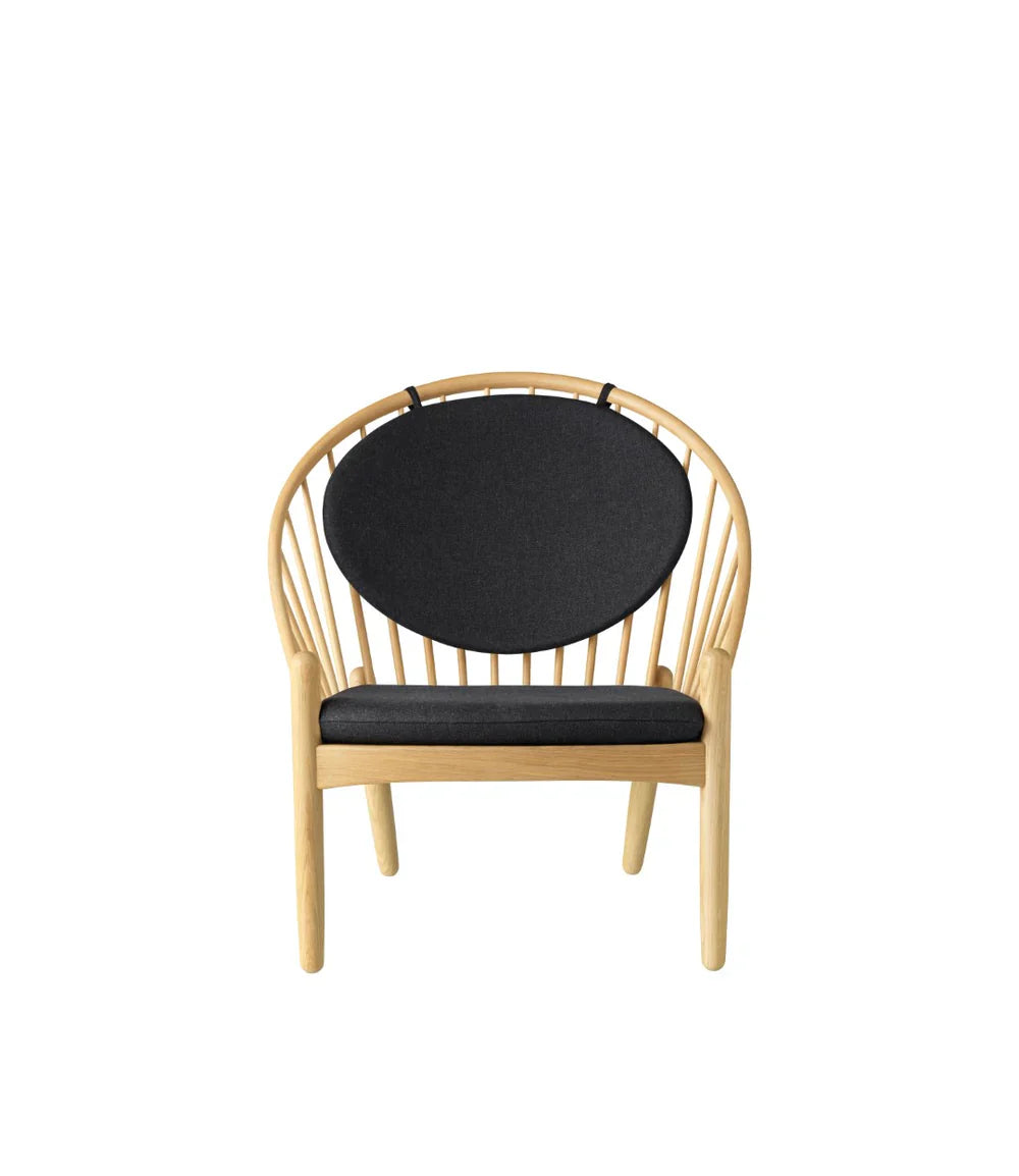 FDB Møbler Jørna Chair in solid oak (dark grey), designed by Poul M. Volther