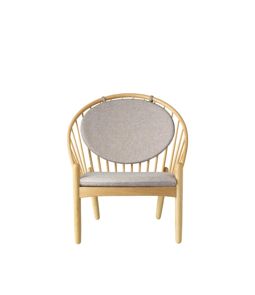 FDB Møbler Jørna Chair in solid oak (light grey), designed by Poul M. Volther