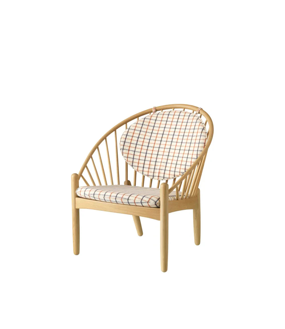 FDB Møbler Jørna Chair in solid oak (red), designed by Poul M. Volther