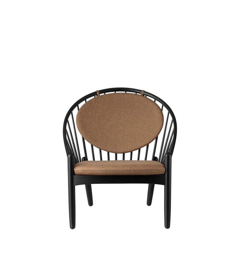 FDB Møbler Jørna Chair in jet black (brown), designed by Poul M. Volther