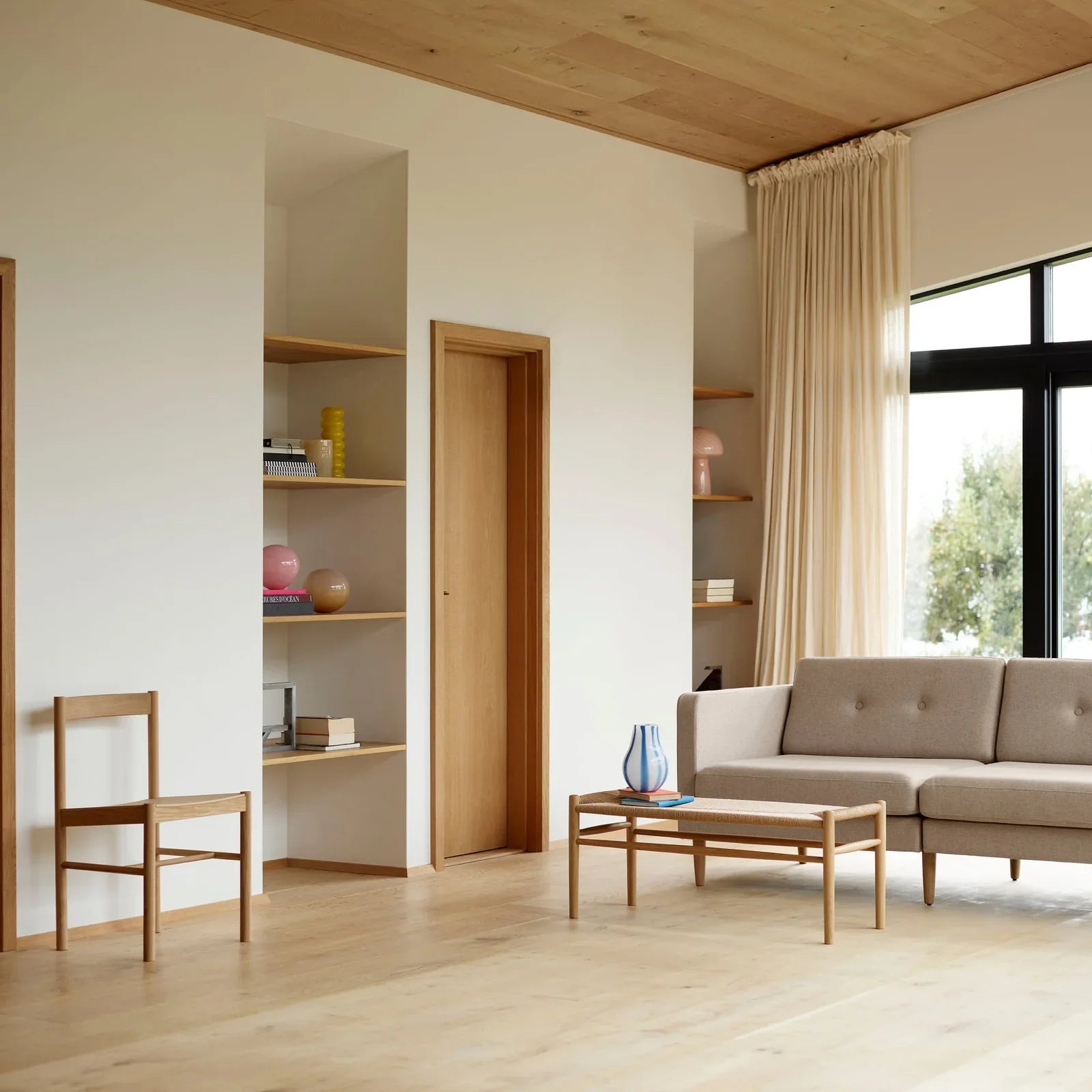 FDB Møbler Lønstrup Chair in solid oak (black), designed by Stine Weigelt