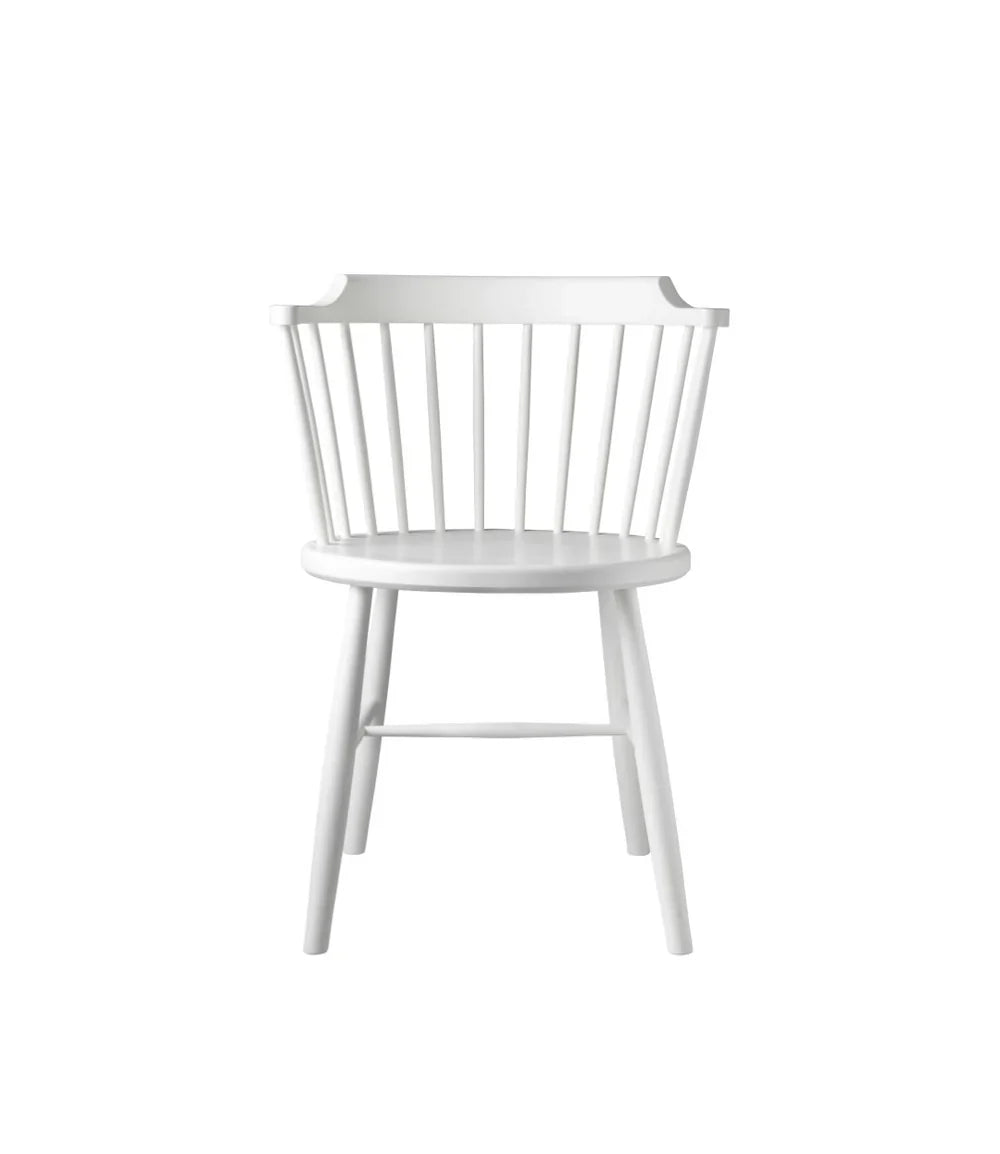 FDB Møbler Chair in solid beech (pure white), designed by Børge Mogensen