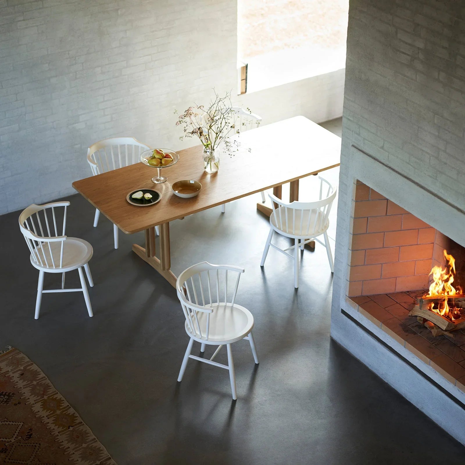 FDB Møbler Chair in solid beech (pure white), designed by Børge Mogensen