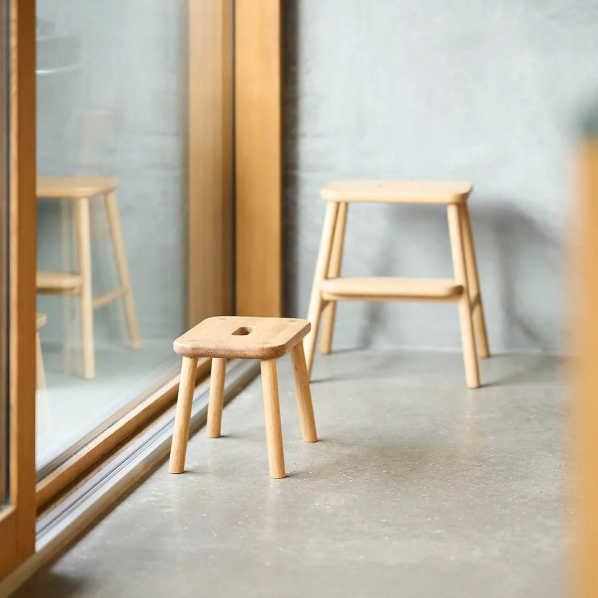 FDB Møbler Sønderup Step Stool in solid oak
