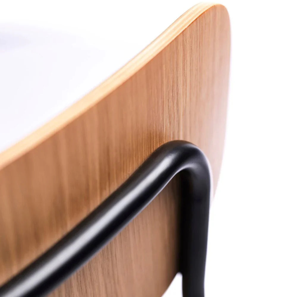 FDB Møbler Holmen Stackable chair in solid oak, designed by Jakob Thau