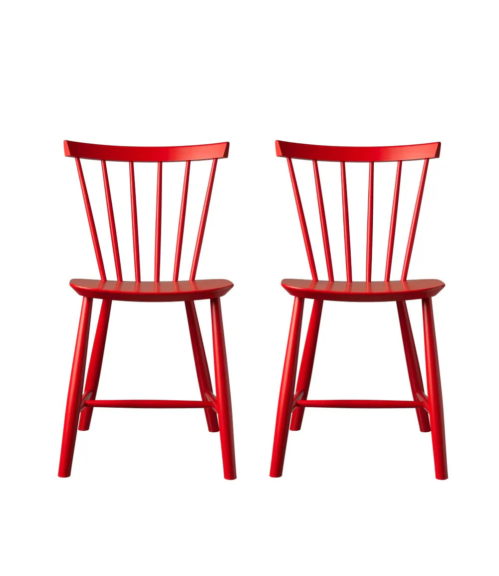 J46 Chair Set of 2 - Mailbox Red