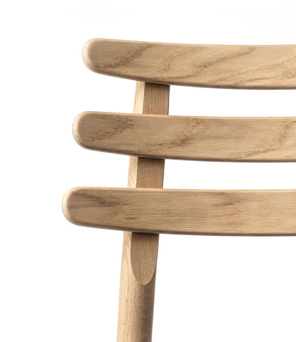FDB Møbler J48 - Chair Leather Cognac in solid oak (chair leather cognac), designed by Poul M. Volther