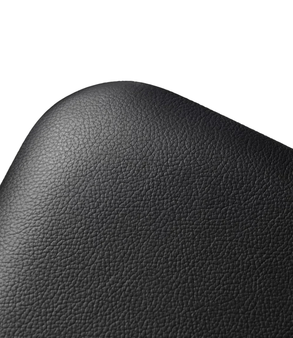 FDB Møbler J48 - Chair Leather Black in black-stained solid oak, designed by Poul M. Volther