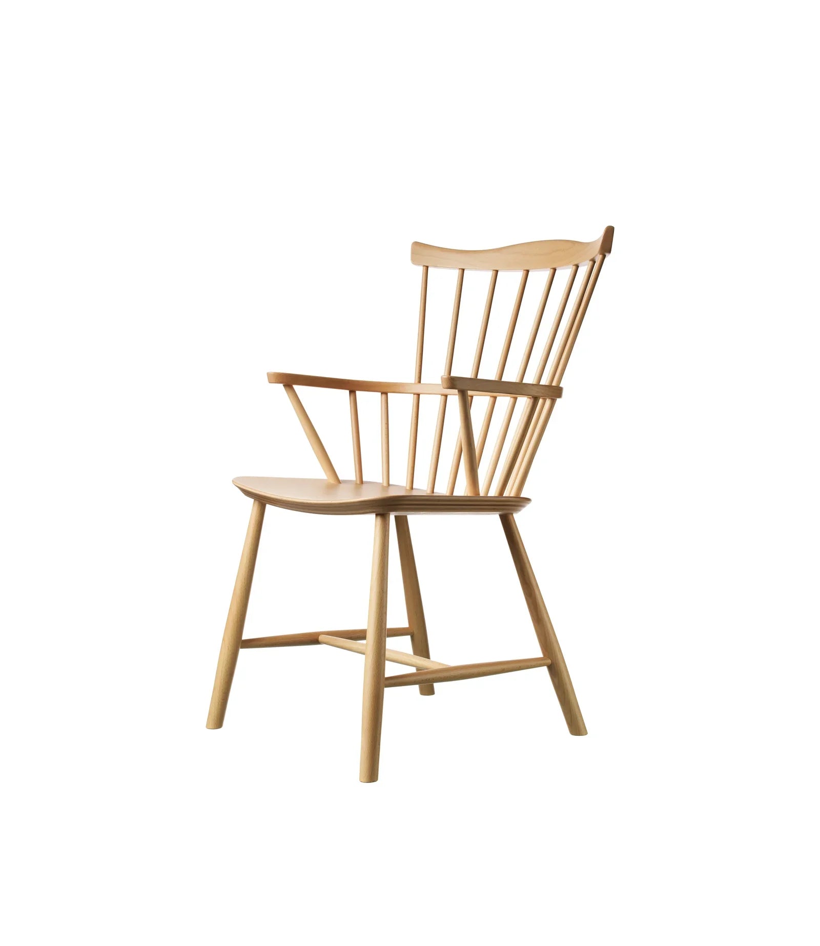 FDB Møbler Chair in natural solid beech, designed by Børge Mogensen