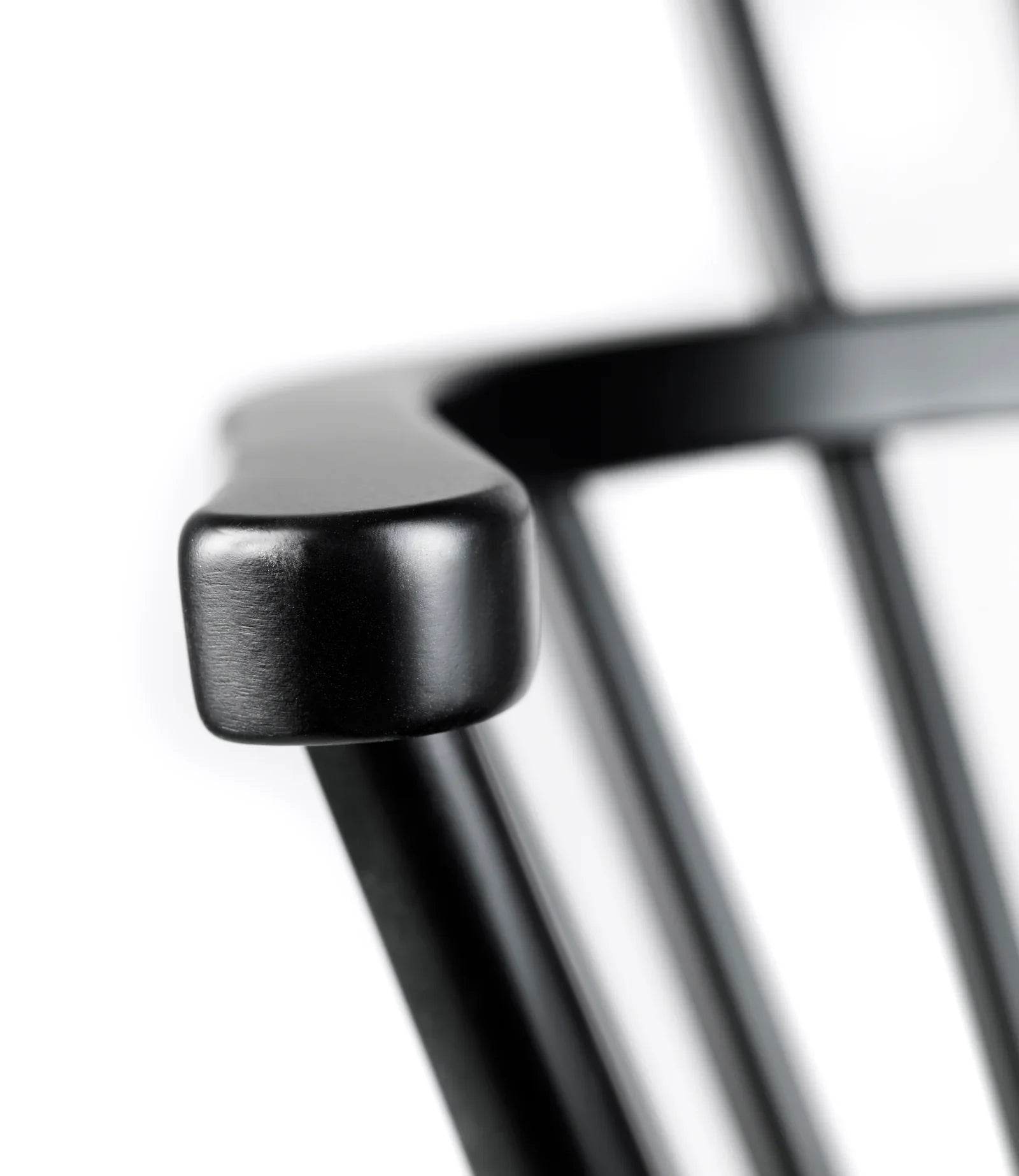 FDB Møbler Chair in jet black solid beech, designed by Børge Mogensen