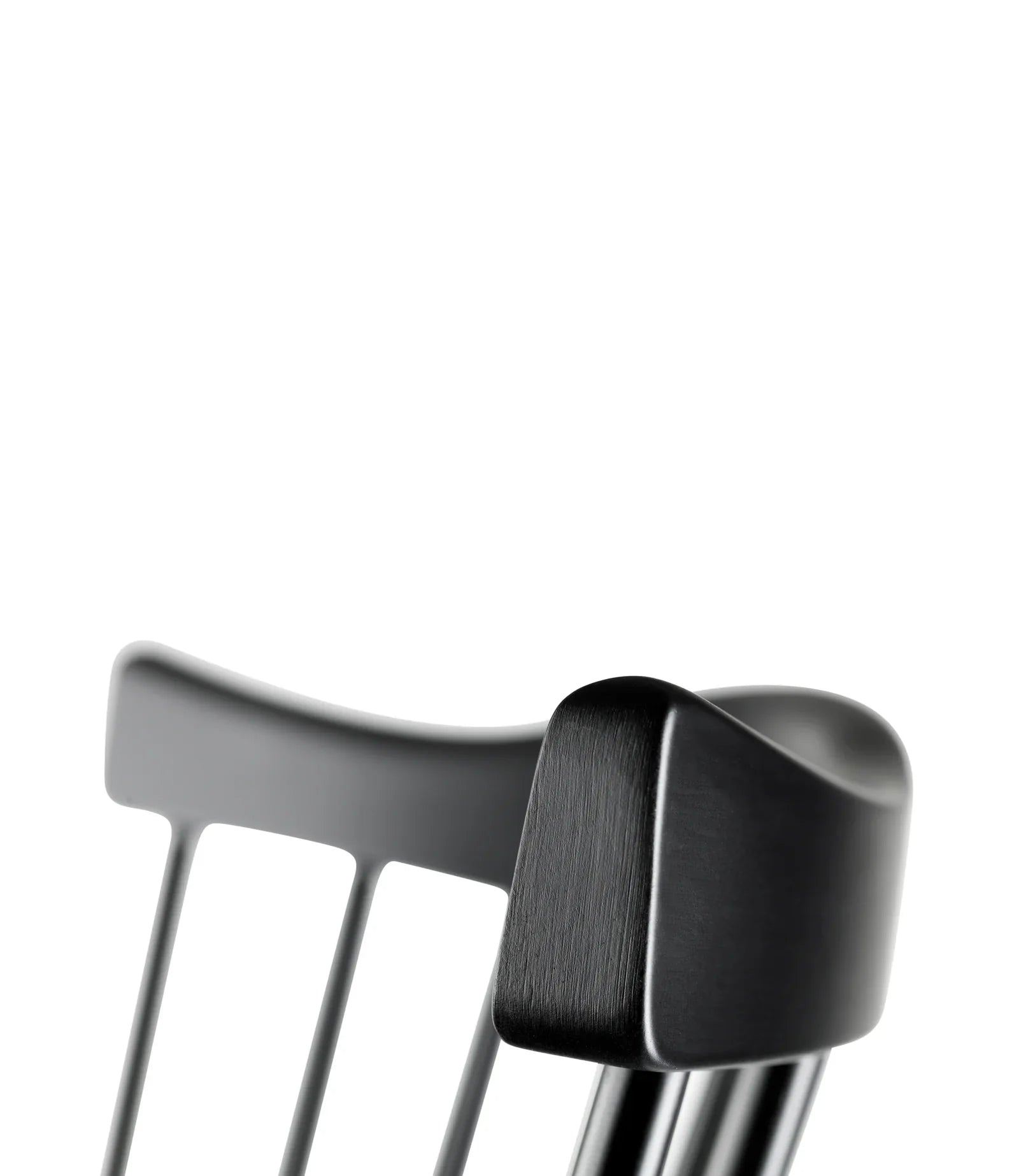 FDB Møbler Chair in jet black solid beech, designed by Børge Mogensen
