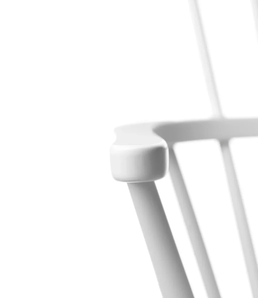 FDB Møbler Chair in solid beech (pure white), designed by Børge Mogensen