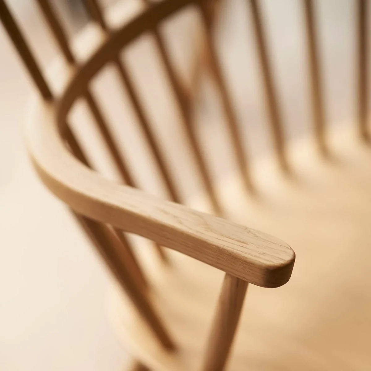 FDB Møbler Rocking chair in solid oak, designed by Børge Mogensen