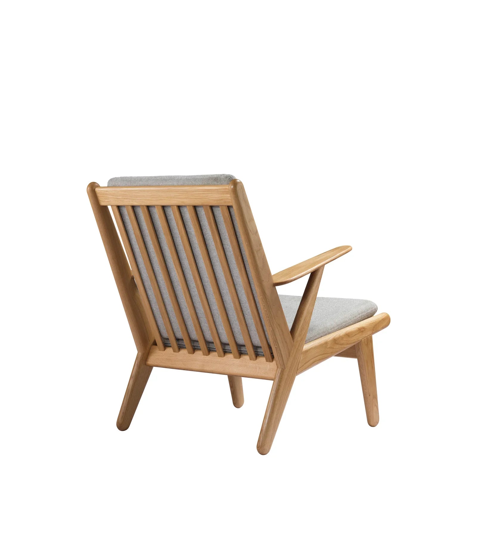 FDB Møbler Armchair in solid oak (light grey), designed by Poul M. Volther