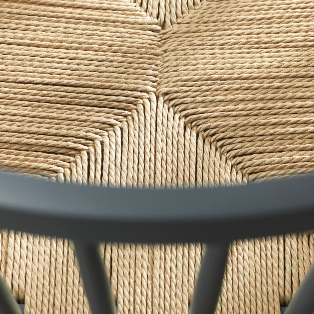 FDB Møbler Chair in solid beech (blue grey), designed by Jørgen Bækmark