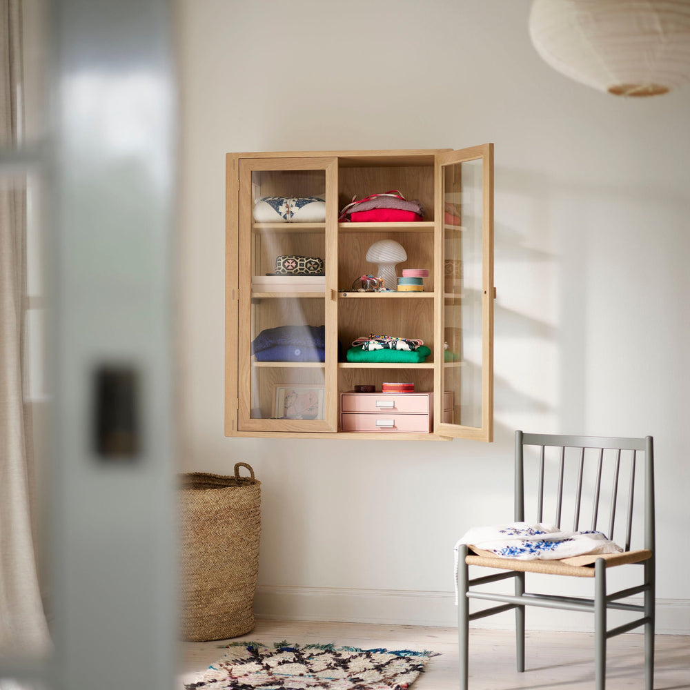 FDB Møbler Chair in solid beech (moss grey), designed by Jørgen Bækmark