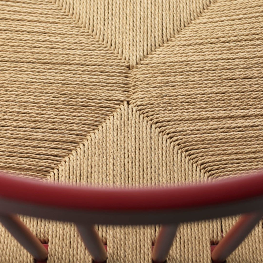 FDB Møbler Chair in solid beech (ruby red), designed by Jørgen Bækmark