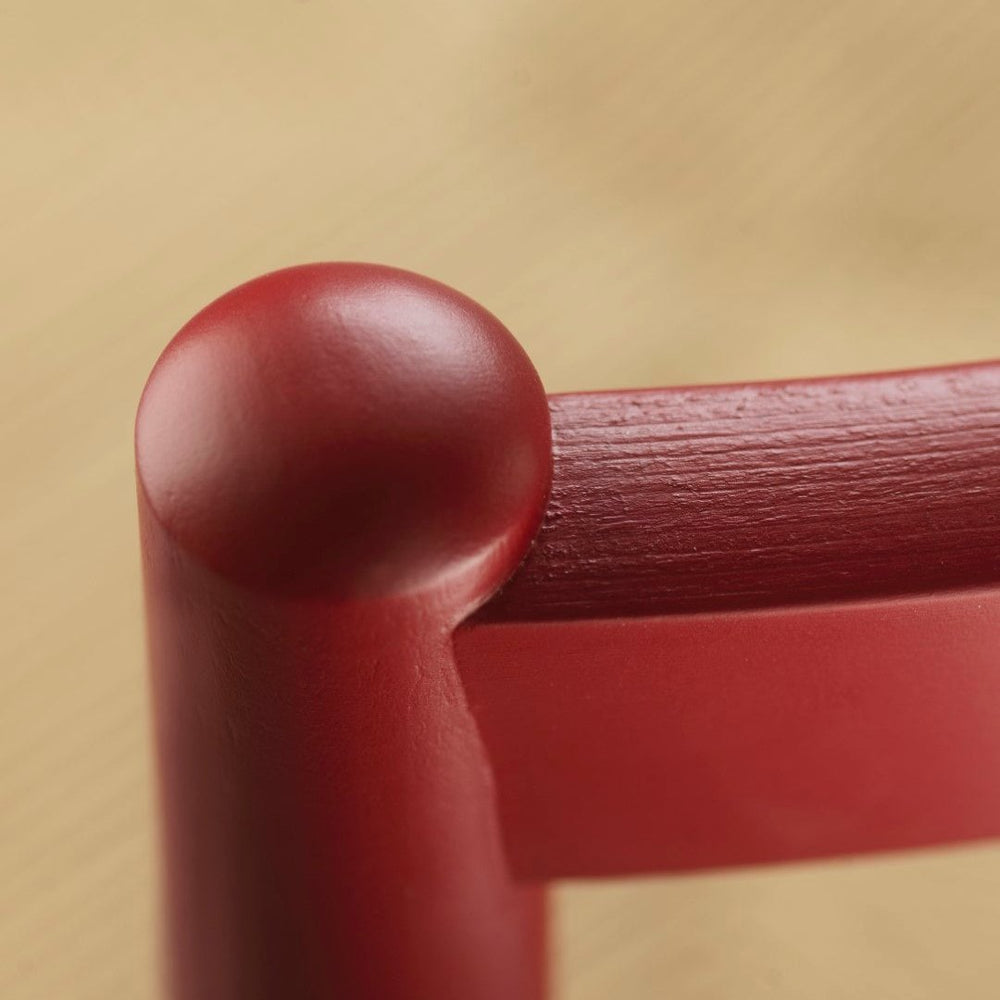 FDB Møbler Chair in solid beech (ruby red), designed by Jørgen Bækmark