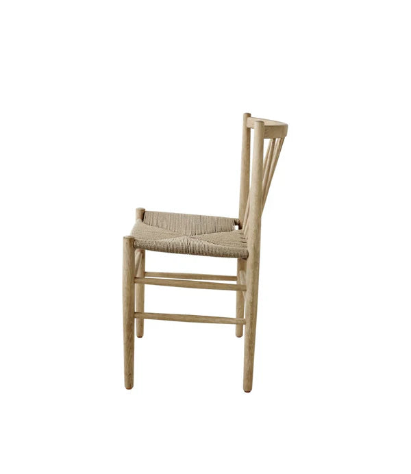 FDB Møbler Chair in lacquered solid oak, designed by Jørgen Bækmark