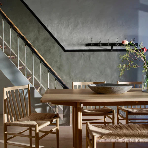 FDB Møbler Chair in lacquered solid oak, designed by Jørgen Bækmark