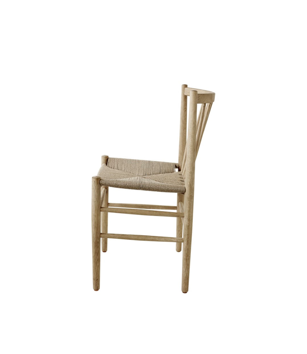 FDB Møbler Chair in oiled solid oak, designed by Jørgen Bækmark